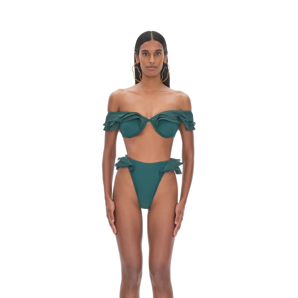 Andrea Iyamah Salama Green High Rise Bikini